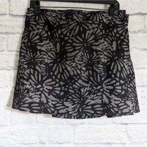 Rip Skirt Hawaii Wrap Skirt M Shibori Charcoal Butterfly Gray Vacation Beach